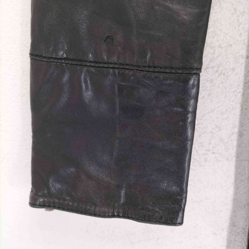 スタニングルアー Stunning Lure lamb leather ラムレザーダブルジップノーカラーコート レディース 36
