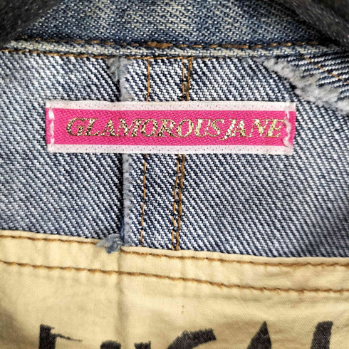 GLAMOROISJANE パッチワーク デニム ジャケット Y2K レディース