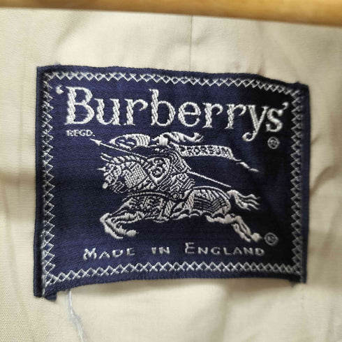 バーバリーズ BURBERRYS MADE IN ENGLAND 比翼ステンカラーコート メンズ