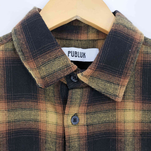 パブリュクス PUBLUX オンブレチェック ネルシャツ メンズ JPN:M