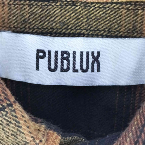 パブリュクス PUBLUX オンブレチェック ネルシャツ メンズ JPN:M