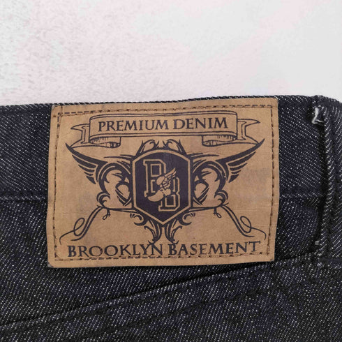 BROOKLYN BASEMENT バギーブラックデニムショーツ メンズ 36
