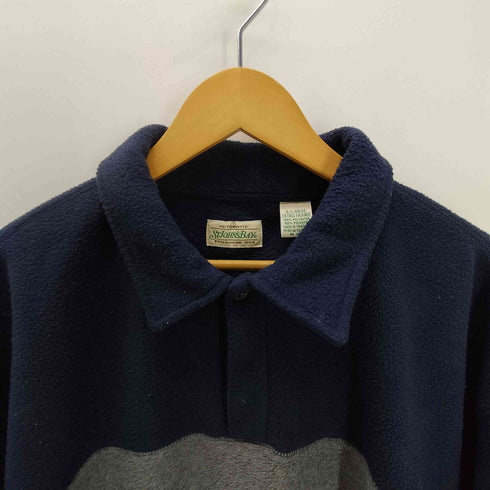 セントジョンズベイ STJOHNS BAY ボーダー フリース ポロ シャツ ビッグサイズ メンズ import:XL