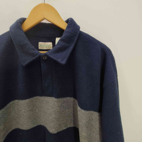 セントジョンズベイ STJOHNS BAY ボーダー フリース ポロ シャツ ビッグサイズ メンズ import:XL