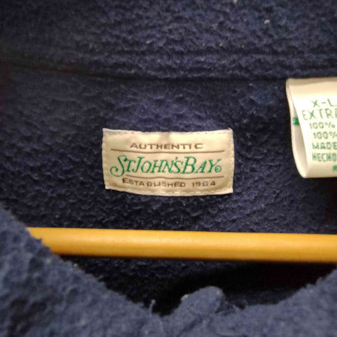 セントジョンズベイ STJOHNS BAY ボーダー フリース ポロ シャツ ビッグサイズ メンズ import:XL