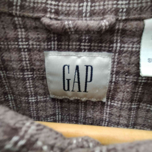 ギャップ Gap 90S 白タグ コットン レーヨン L/S チェック シャツ メンズ import:XL