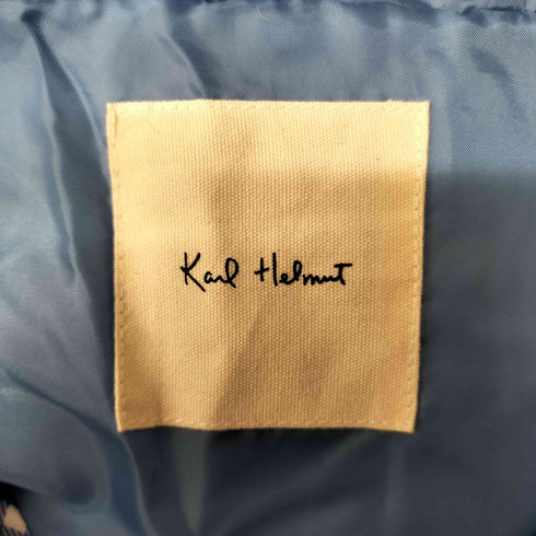 カールヘルム Karl Helmut ギンガムチェック フード付きダウンジャケット レディース