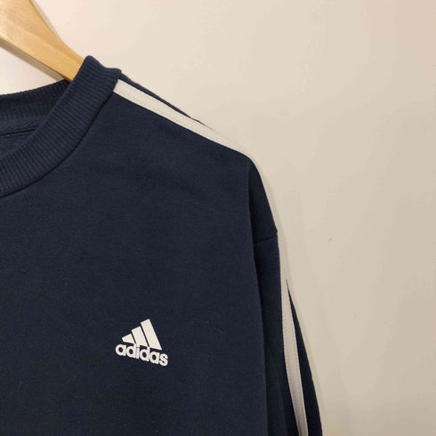 アディダス adidas Essentials 3-Stripes Crew Sweatshirt エッセンシャル 3ストライプ クルースウェットシャツ メンズ import:XL