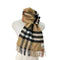 バーバリー BURBERRY GIANT CHECK ジャイアントチェック カシミヤ100% マフラー ノバチェック レディース 168×30