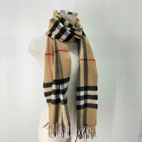 バーバリー BURBERRY GIANT CHECK ジャイアントチェック カシミヤ100% マフラー ノバチェック レディース 168×30