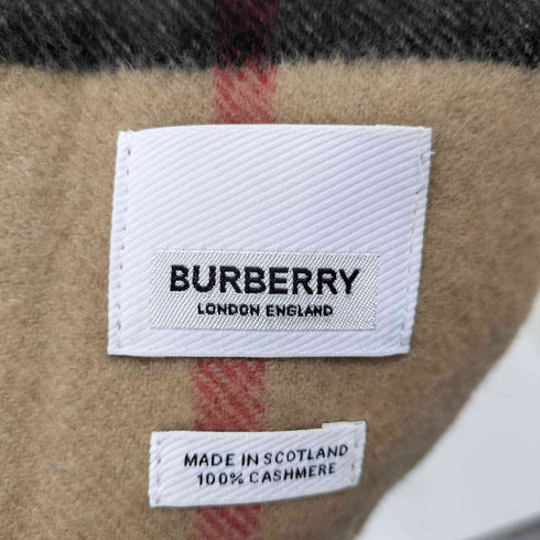 バーバリー BURBERRY GIANT CHECK ジャイアントチェック カシミヤ100% マフラー ノバチェック レディース 168×30