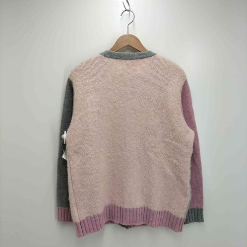 カールヘルム Karl Helmut ロゴ編み切り替えカーディガン レディース