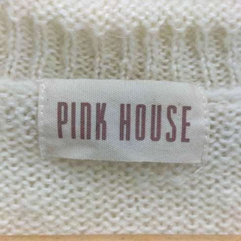 ピンクハウス PINK HOUSE 花と星モチーフ使いニットカーディガン レディース
