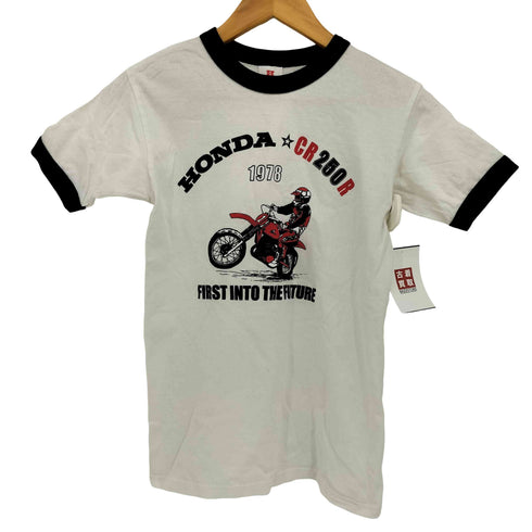HONDA H FREE CR250R ロゴ プリント S/S リンガーネック Tシャツ メンズ JPN:S