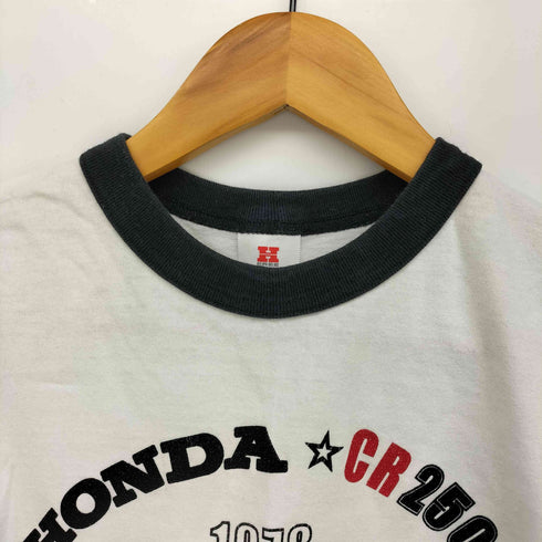 HONDA H FREE CR250R ロゴ プリント S/S リンガーネック Tシャツ メンズ JPN:S
