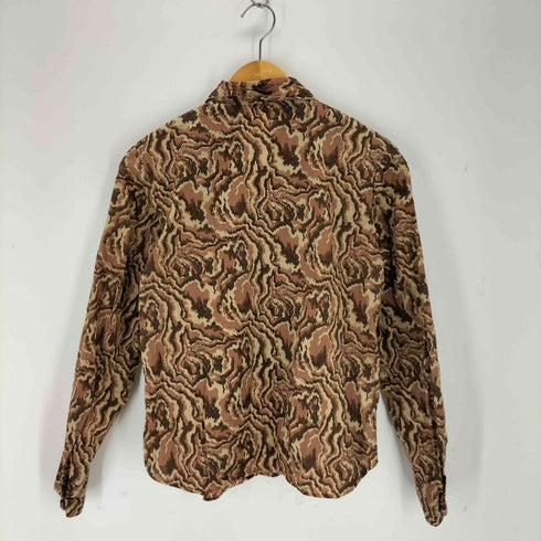 アニエスベー agnes b. PARIS 90-00s フランス製 総柄L/Sシャツ レディース