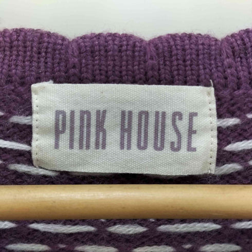 ピンクハウス PINK HOUSE クリスマスローズ編み込みニット レディース
