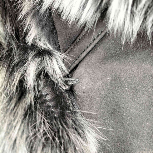 SHEARLING 裏ファースウェード切替コート レディース 44