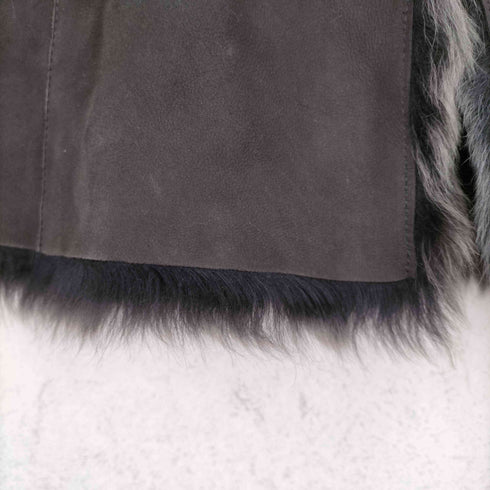 SHEARLING 裏ファースウェード切替コート レディース 44