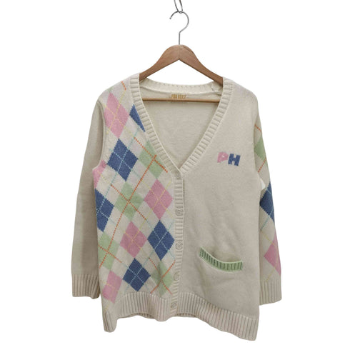 ピンクハウス PINK HOUSE アーガイル柄カーディガン レディース