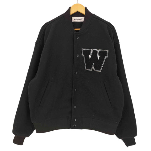 ホワイトランド WHITELAND MELTON BOMBER JACKET スタジャン メンズ FREE