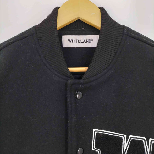 ホワイトランド WHITELAND MELTON BOMBER JACKET スタジャン メンズ FREE