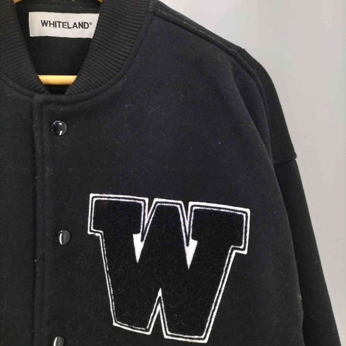 ホワイトランド WHITELAND MELTON BOMBER JACKET スタジャン メンズ FREE