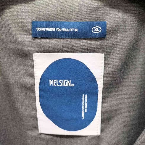 MELSIGN ワイドボックスシルエットオーバーサイズシャツ メンズ JPN:XL