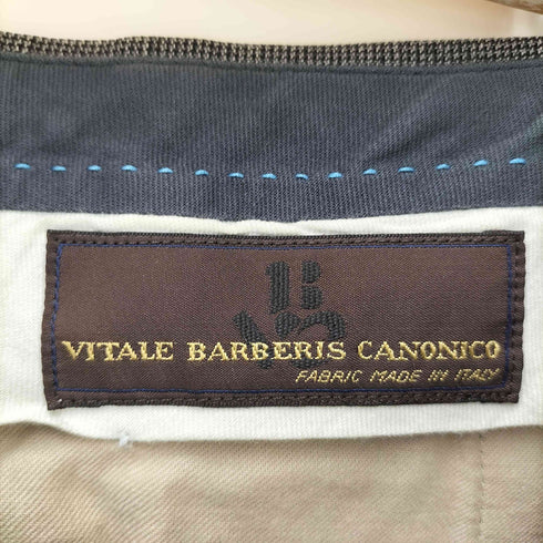 ヴィタルバルベリス カノニコ VITALE BARBERIS CANONICO チェック柄 ウールスラックス メンズ 79