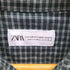 ザラ ZARA 短丈 ボックス 半袖 チェックシャツ メンズ S-M