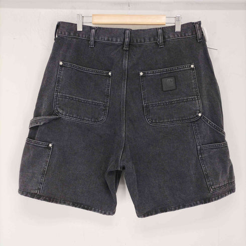 カーハートワークインプログレス Carhartt WIP RIVET SHORT Black stone washed デニムショートパンツ メンズ JPN:L