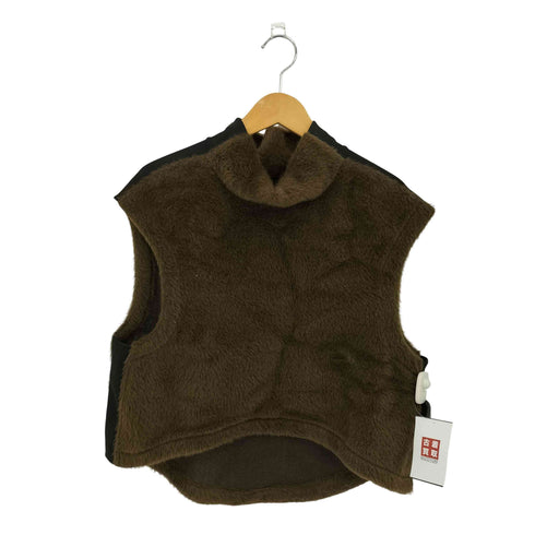 エムズブラック ms braque TAPED-SIDE SHORT LENGTH PULLOVER GILET ニットベスト メンズ ML