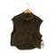 エムズブラック ms braque TAPED-SIDE SHORT LENGTH PULLOVER GILET ニットベスト メンズ ML