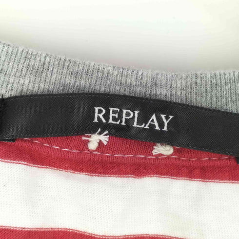 リプレイ REPLAY ボーダー ノースリーブ カットソー レディース import:M