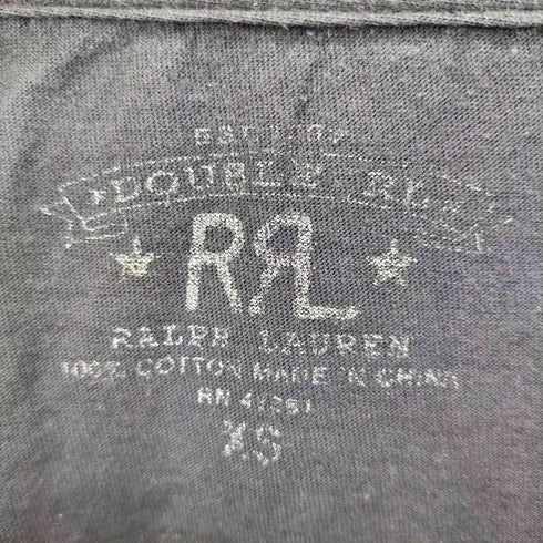 ダブルアールエルラルフローレン RRL RALPH LAUREN フロントプリントクルーネックTシャツ メンズ import:XS