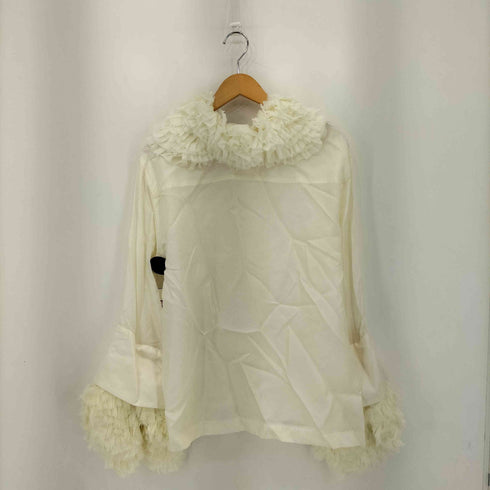 トーガアーカイブス TOGA ARCHIVES FRILL EMBROIDERY BLOUSE フリルエンブロイダリーブラウス レディース JPN:36