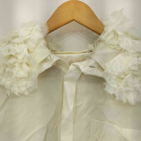 トーガアーカイブス TOGA ARCHIVES FRILL EMBROIDERY BLOUSE フリルエンブロイダリーブラウス レディース JPN:36
