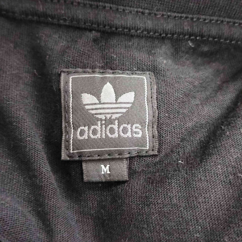 アディダスオリジナルス adidas Originals 10S フェイクレザー トレフォイルロゴ Tシャツ レディース import:M