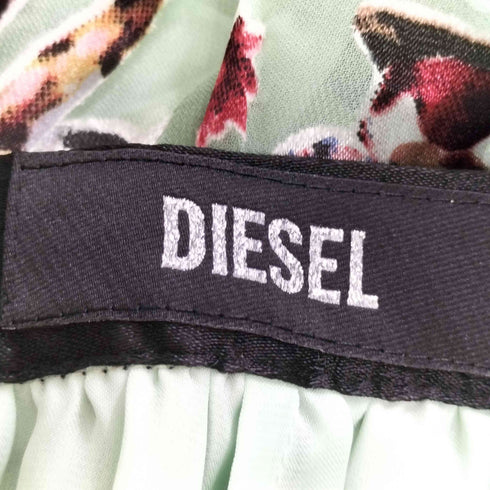 ディーゼル DIESEL シルク混 総柄 レーヨン ミニスカート レディース 28inch