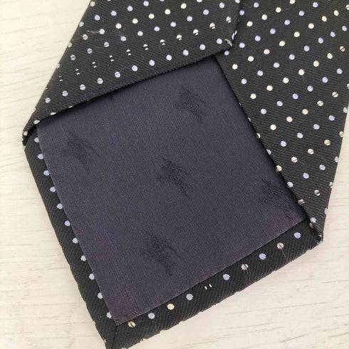 バーバリーブラックレーベル BURBERRY BLACK LABEL シルク ドット ネクタイ メンズ