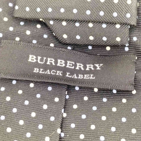 バーバリーブラックレーベル BURBERRY BLACK LABEL シルク ドット ネクタイ メンズ