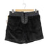 ディーゼルブラックゴールド DIESEL BLACK GOLD イタリア製 フェイクレザー レースアップ エコファー ショートパンツ レディース 40