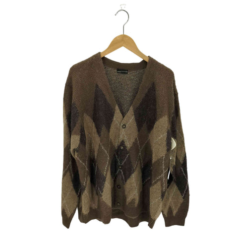 ラッドミュージシャン LAD MUSICIAN ARGYLE CARDIGAN モヘア シャギー アーガイル ニットカーディガン メンズ JPN:44