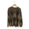ラッドミュージシャン LAD MUSICIAN ARGYLE CARDIGAN モヘア シャギー アーガイル ニットカーディガン メンズ JPN:44