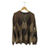 ラッドミュージシャン LAD MUSICIAN ARGYLE CARDIGAN モヘア シャギー アーガイル ニットカーディガン メンズ JPN:44