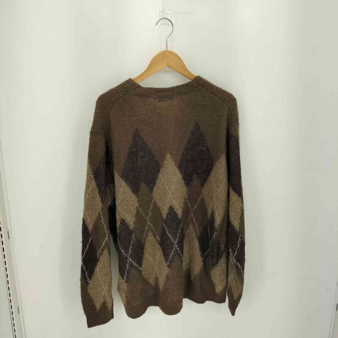 ラッドミュージシャン LAD MUSICIAN ARGYLE CARDIGAN モヘア シャギー アーガイル ニットカーディガン メンズ JPN:44