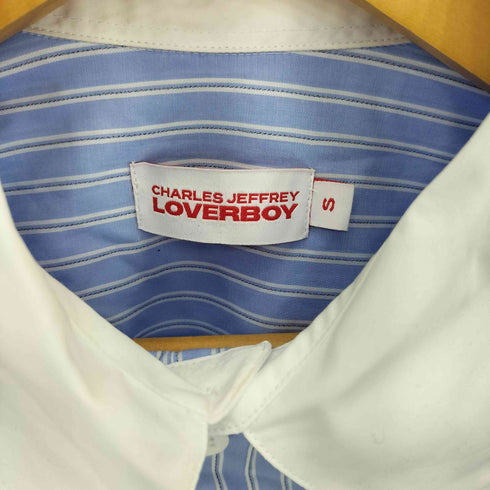 チャールズジェフリーラバーボーイ CHARLES JEFFREY LOVERBOY HUG SHIRT ストライプ柄 フロントボタン ロングスリーブ シャツ メンズ S