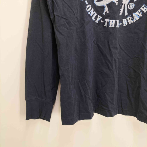 ディーゼル DIESEL フロントプリント 長袖tシャツ y2k メンズ JPN:S