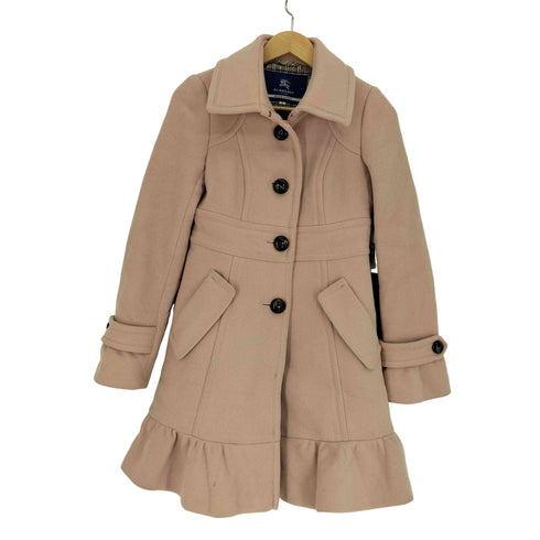 バーバリーブルーレーベル BURBERRY BLUE LABEL フリルデザインウールコート レディース JPN:36