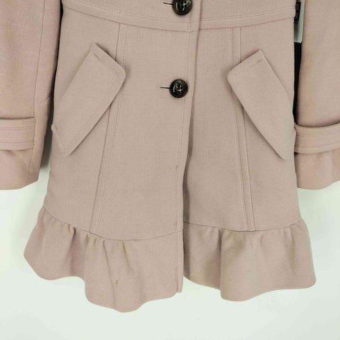 バーバリーブルーレーベル BURBERRY BLUE LABEL フリルデザインウールコート レディース JPN:36